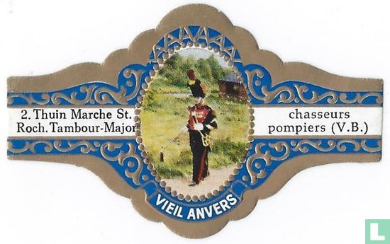 Thuin Marche St.Roch. Tambour-Major - chasseurs pompiers (V.B.) - Afbeelding 1