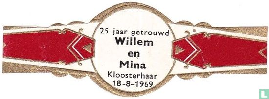 25 jaar getrouwd Willem en Mina Kloosterhaar 18-8-1969  - Afbeelding 1