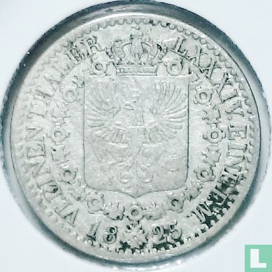 Prussia 1/6 thaler 1825 - Image 1