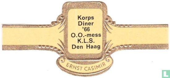 Korps Diner '66 O.O.-mess K.L.S. Den Haag - Image 1