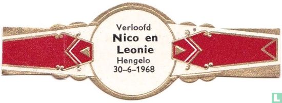 Verloofd Nico en Leonie Hengelo 30-6-1968 - Afbeelding 1