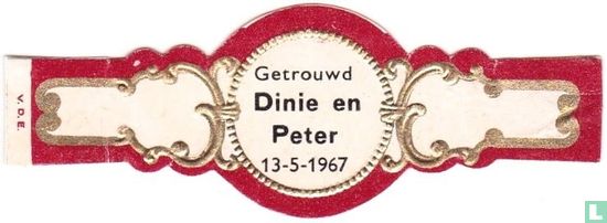 Getrouwd Dinie en Peter 13-5-1967 - Image 1