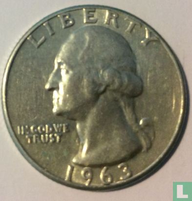 Vereinigte Staaten ¼ Dollar 1963 (ohne Buchstabe) - Bild 1