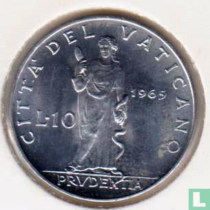 Vaticaan 10 lire 1965 - Afbeelding 1