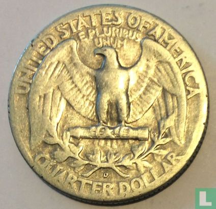 United States ¼ dollar 1947 (D) - Image 2