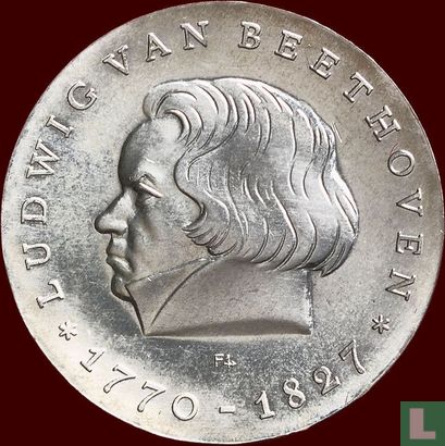 DDR 10 mark 1970 "200th anniversary Birth of Ludwig von Beethoven" - Afbeelding 2
