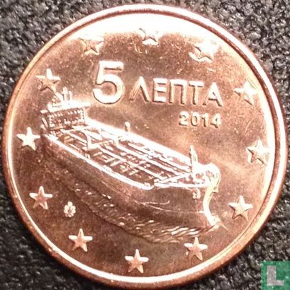Greece 5 cent 2014 - Image 1