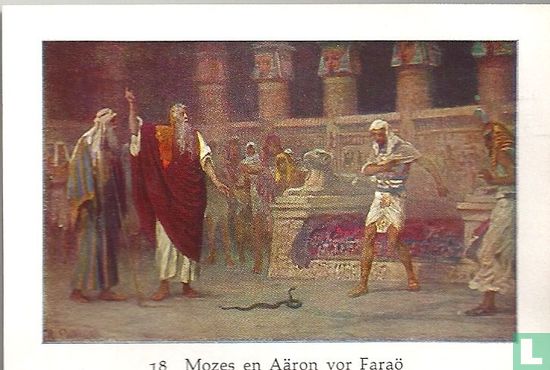 Mozes en Aäron vor Faraö