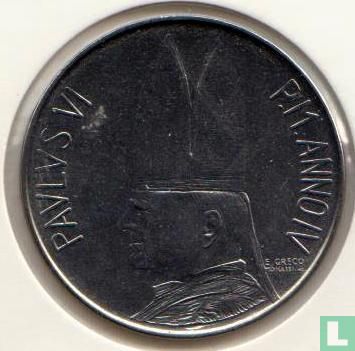 Vatikan 100 Lire 1966 - Bild 2