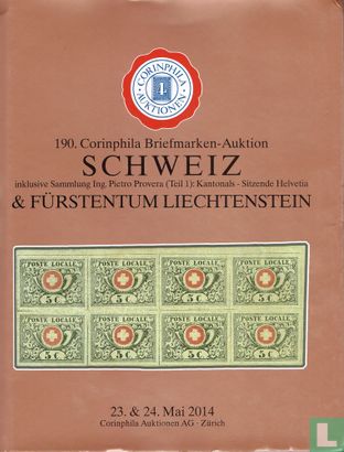 190. Corinphila Briefmarken-Auktion - Schweiz & Fürstentum Liechtenstein - Afbeelding 1