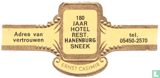 180 jaar Hotel Rest. Hanenburg Sneek - Adres van vertrouwen - tel. 05450-2570 - Image 1