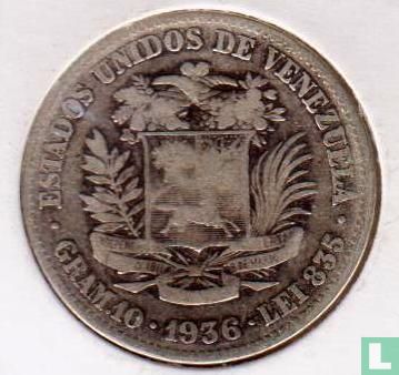 Venezuela 2 bolívares 1936 - Afbeelding 1