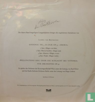 Ludwig van Beethoven II: Sinfonie Nr. 3 Es-Dur Op. 55 Eroica + Wellingtons Sieg oder die Schlacht bei Vittoria, Op. 91 - Image 2