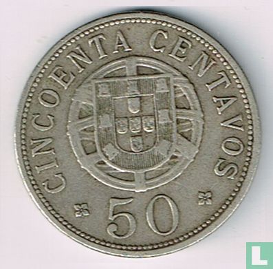 Angola 50 centavos 1928 - Image 2