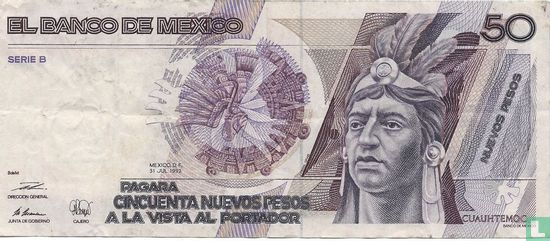 Mexique 50 pesos nuevos - Image 1