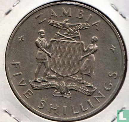Sambia 5 Shilling 1965 "First anniversary of Independence" - Bild 2