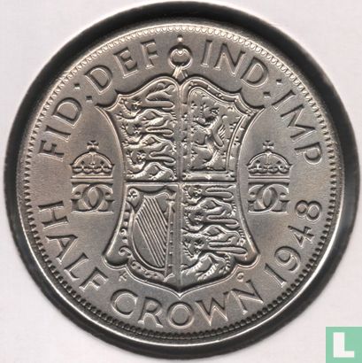 United Kingdom ½ crown 1948 - Image 1