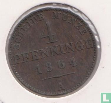 Pruisen 4 pfenninge 1864 - Afbeelding 1