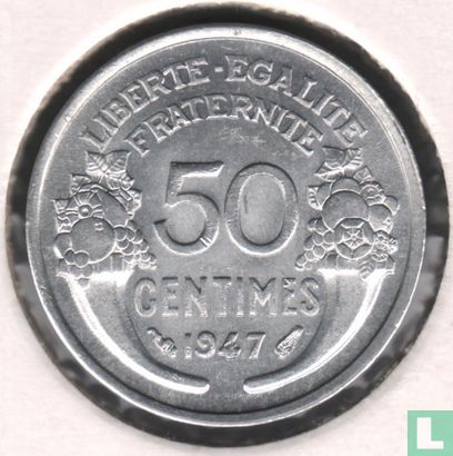 Frankrijk 50 centimes 1947 (zonder B - aluminium) - Afbeelding 1
