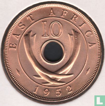 Afrique de l'Est 10 cents 1952 (sans marque d'atelier) - Image 1