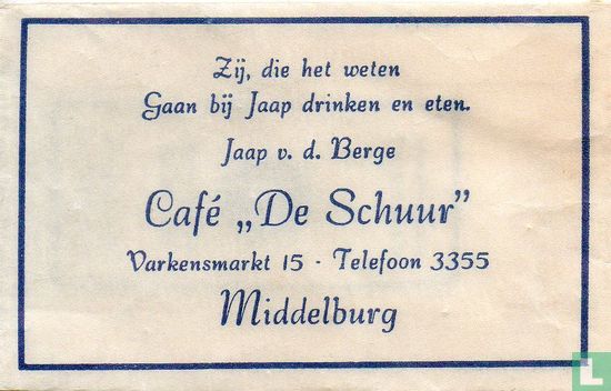 Café "De Schuur" - Afbeelding 1