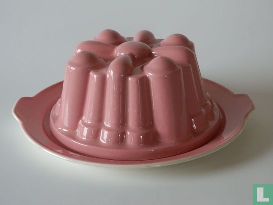 Puddingvorm roze - 23 cm - Afbeelding 1
