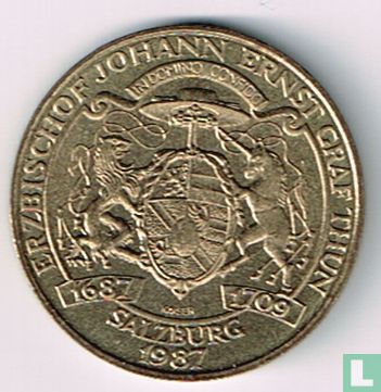 Oostenrijk 20 schilling 1992 "300 years Accession of Arcbishop Johann Ernst Graf Thun" - Afbeelding 2