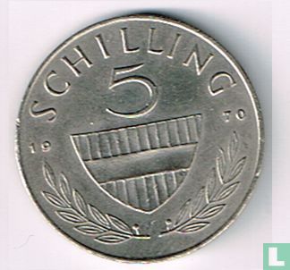 Austria 5 schilling 1970 - Image 1