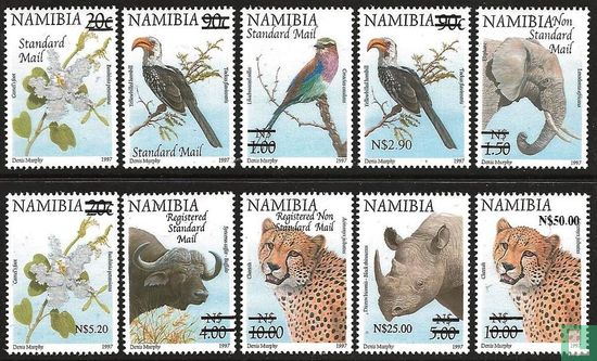 Stamps with overprint