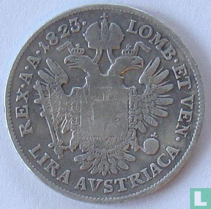 Lombardie-Vénétie 1 lira 1823 (M) - Image 1