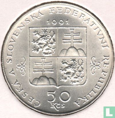 Tchécoslovaquie 50 korun 1991 "Mariánské Lázne" - Image 1