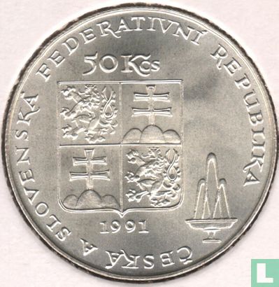 Tchécoslovaquie 50 korun 1991 "Karlovy Vary" - Image 1