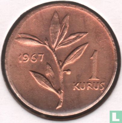 Turkey 1 kurus 1967 - Image 1