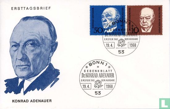 Konrad Adenauer, Winston Churchill