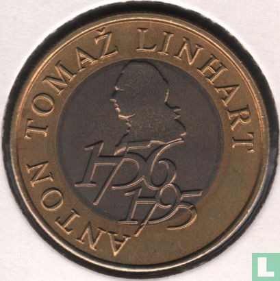 Slovénie 500 tolarjev 2006 "250th anniversary Birth of Anton Tomaž Linhart" - Image 2