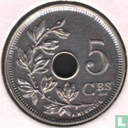 Belgium 5 centimes 1926 - Image 2