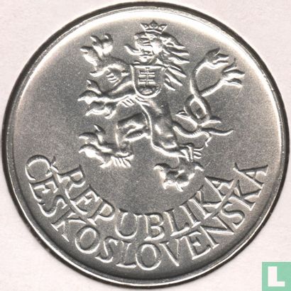Tsjecho-Slowakije 25 korun 1955 "10th anniversary Liberation from German occupation" - Afbeelding 2