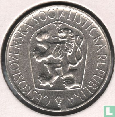 Tsjecho-Slowakije 10 korun 1965 "550th anniversary Death of Jan Hus" - Afbeelding 1