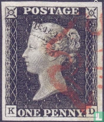 Queen Victoria, Penny Black - Image 2