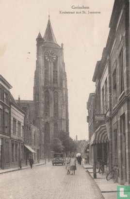 Gorinchem Kruisstraat met St. Janstoren
