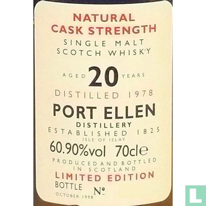 Port Ellen 20 y.o. - Afbeelding 3