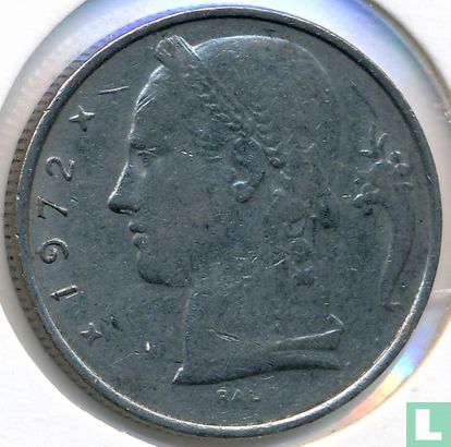 Belgium 5 francs 1972 (NLD - with RAU) - Image 1