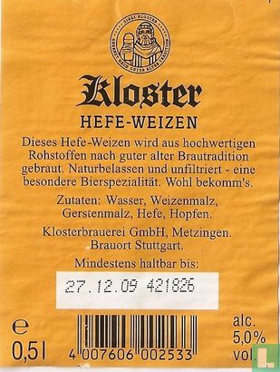 Kloster Hefe-Weizen - Afbeelding 2