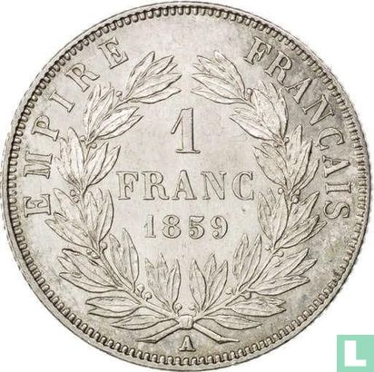 Frankrijk 1 franc 1859 (A) - Afbeelding 1