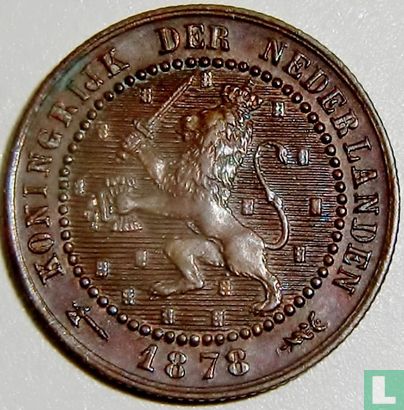 Nederland 1 cent 1878 - Afbeelding 1