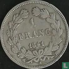 Frankrijk 1 franc 1841 (B) - Afbeelding 1