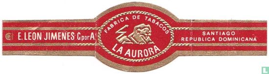 Fabrica de Tabacos La Aurora - E. Leon Jimenes C.por A - Santiago Republica Dominicana   - Afbeelding 1