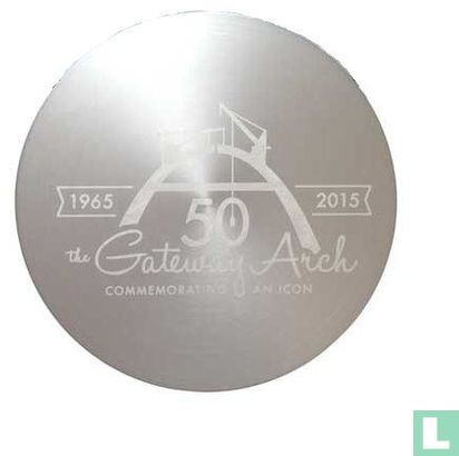USA  St. Louis, MO - Gateway Arch 50th Anniversary Collectible Coin (Al)  1965 - 2015