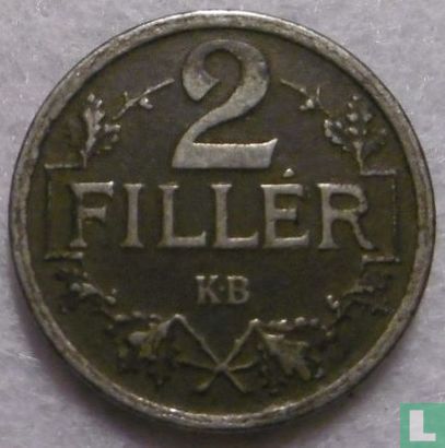 Hongrie 2 fillér 1916 - Image 2