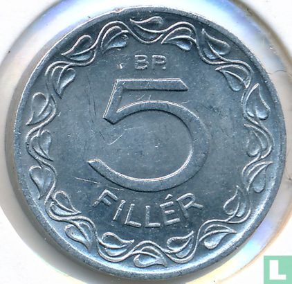 Hongarije 5 fillér 1957 - Afbeelding 2